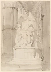 Diseño para el monumento de Lord Mansfield, Abadía de Westminster